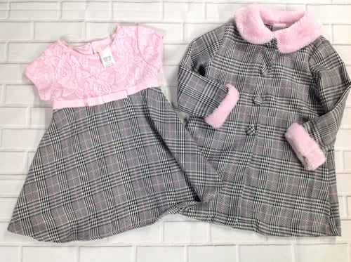 Youngland Black & White Checkered 2 PC