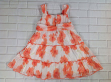 Youngland Orange Print Floral Dress