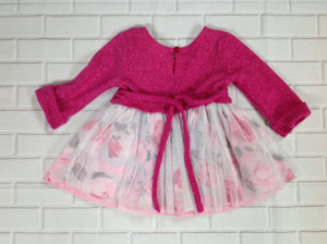 Youngland Pink & White Dress