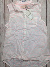 ZARA White & Pink Top