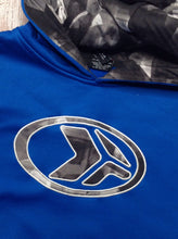 Zero Xposur Blue & Green PULLOVER HOODIE Top