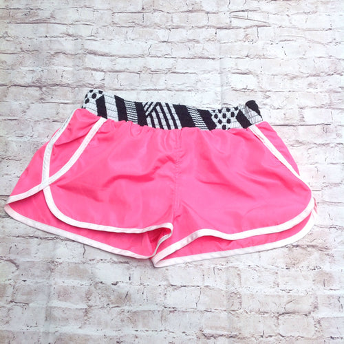 Zero Xposur Pink & White Shorts