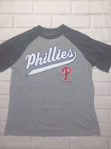 genuine merchadise Gray & Blue PHILLIES Top