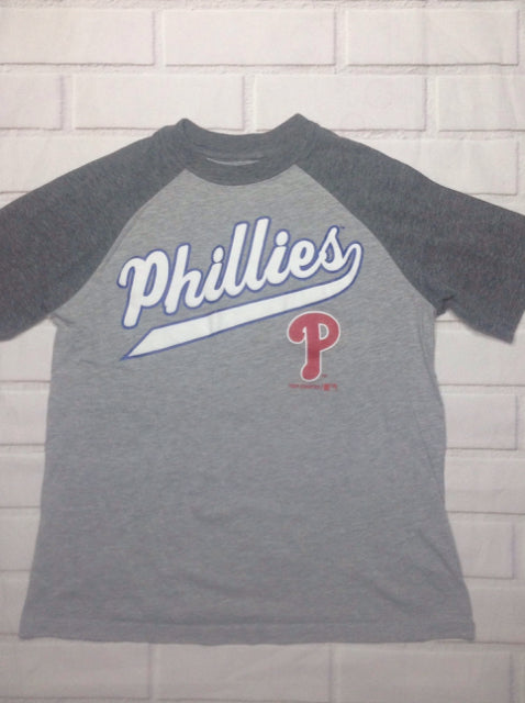 genuine merchadise Gray & Blue PHILLIES Top